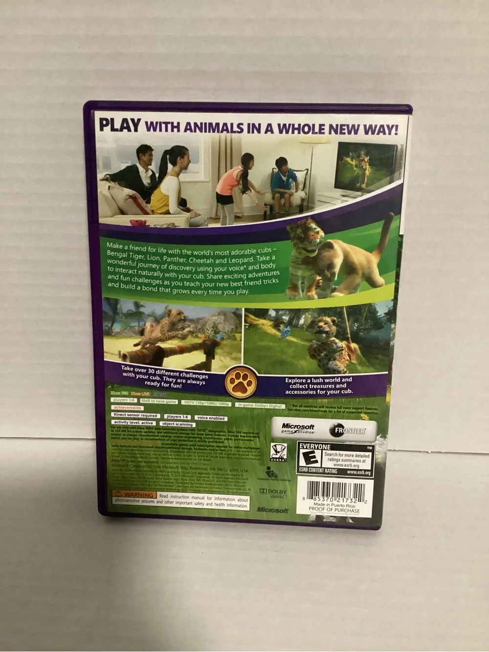 Microsoft Xbox 360 Kinect kinectimals